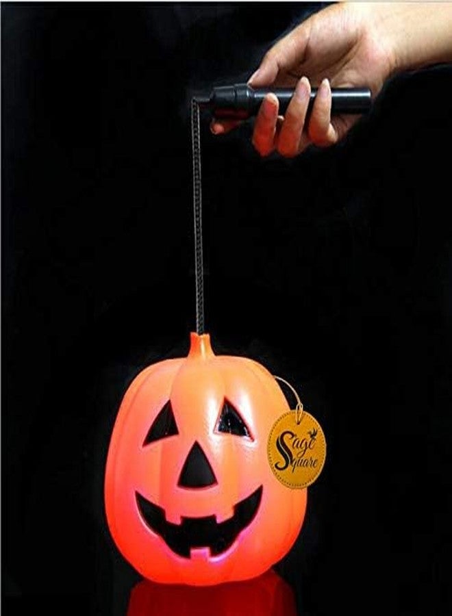 Sage Square Kids LED Pumpkin Candy Basket for Function, Dress Up, Halloween, Cosplay, Party, Theme Party, Stage Show - Image 2